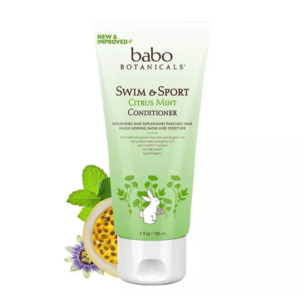 Babo Botanicals Purifying Swim And Sport Citrus Mint Conditioner, 6 Oz